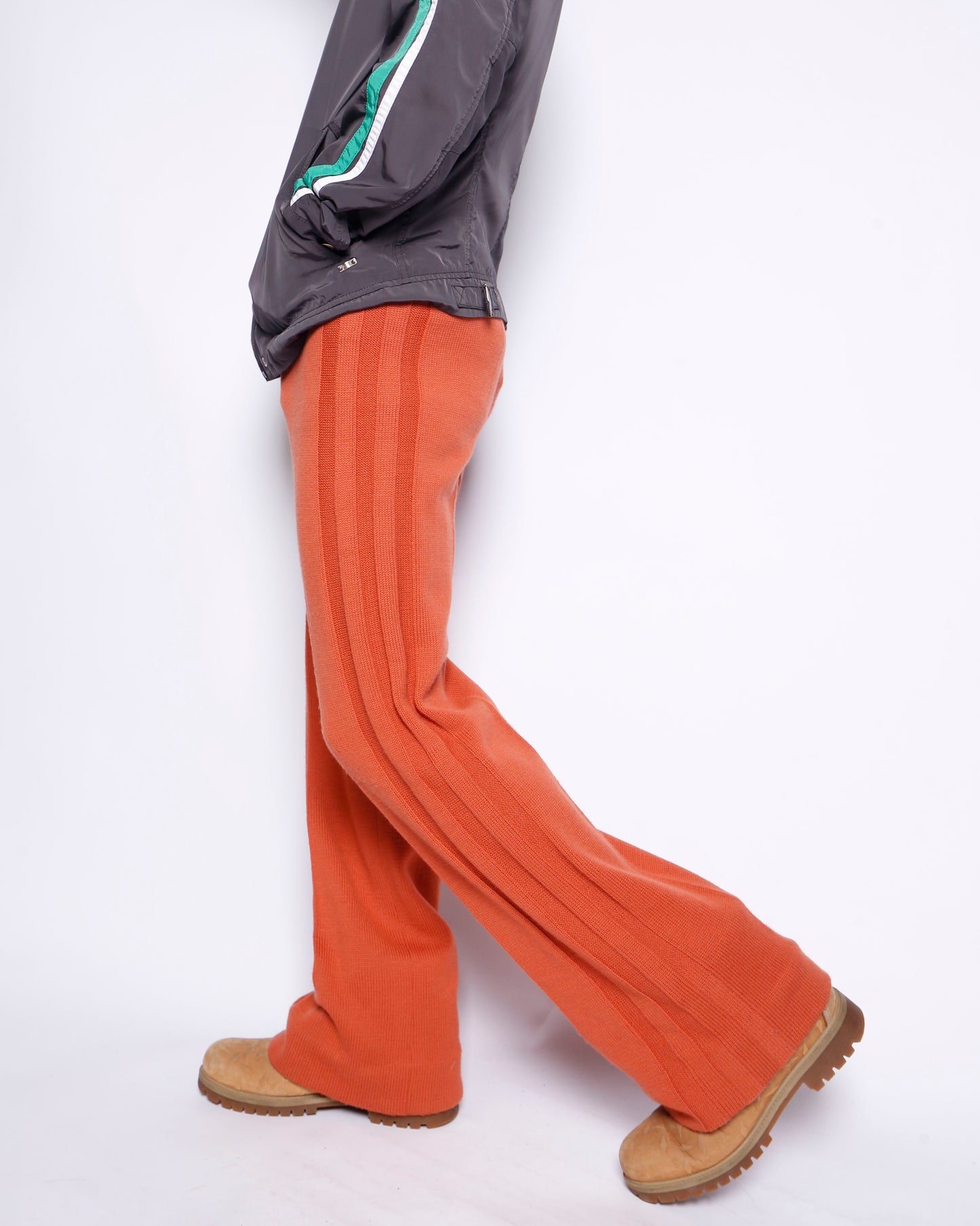 vintage 70's persimmon knit trousers