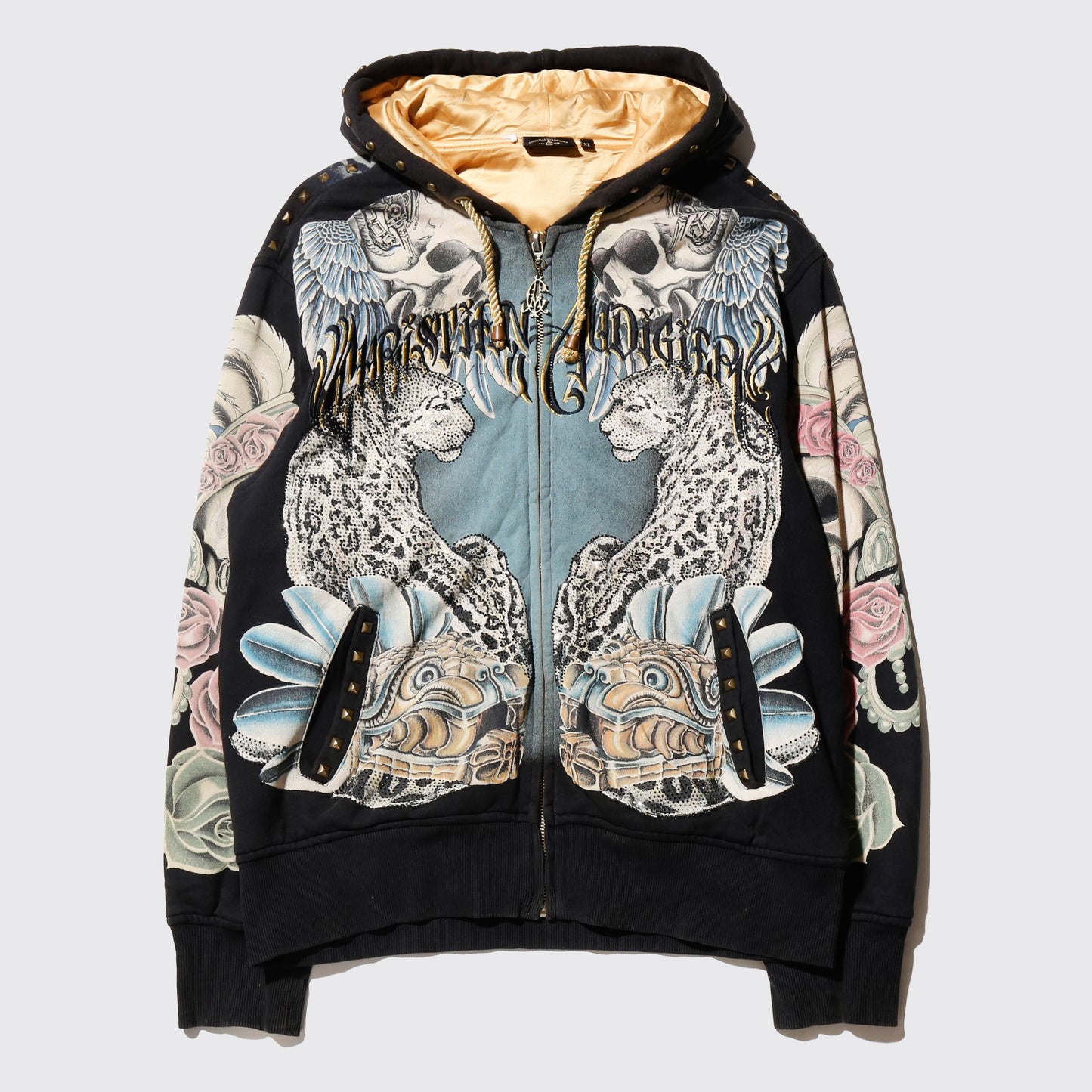 vintage christian audigier tatoo hoodie