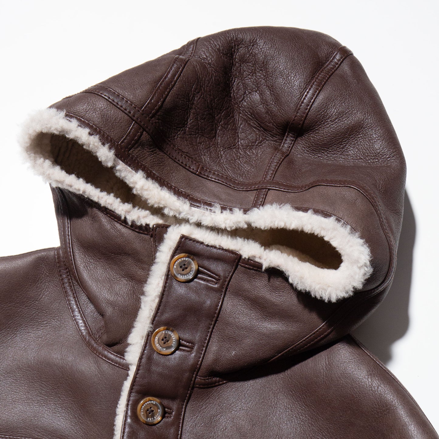 vintage cropped faux mouton jacket