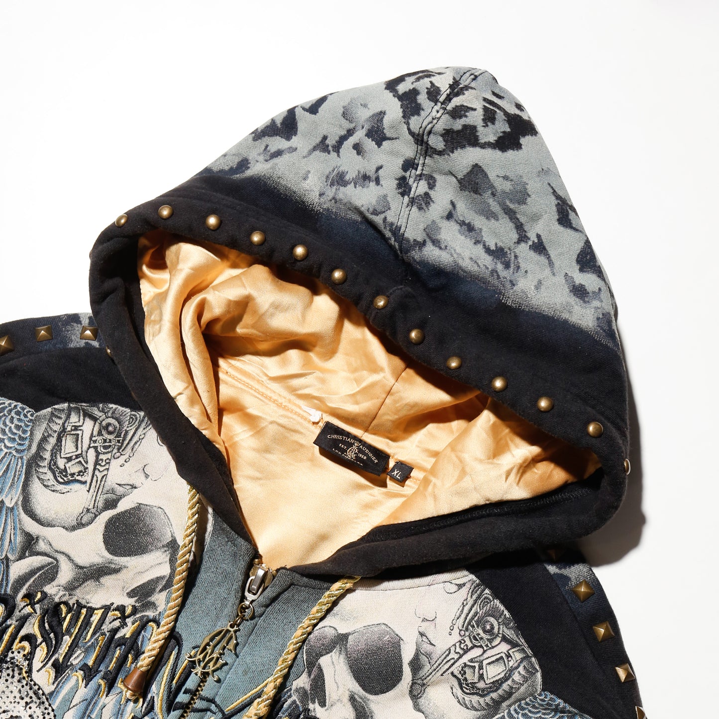 vintage christian audigier tatoo hoodie