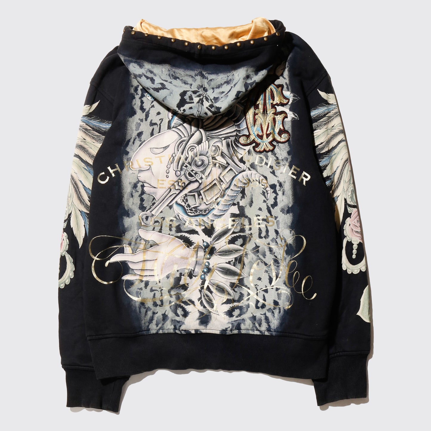 vintage christian audigier tatoo hoodie