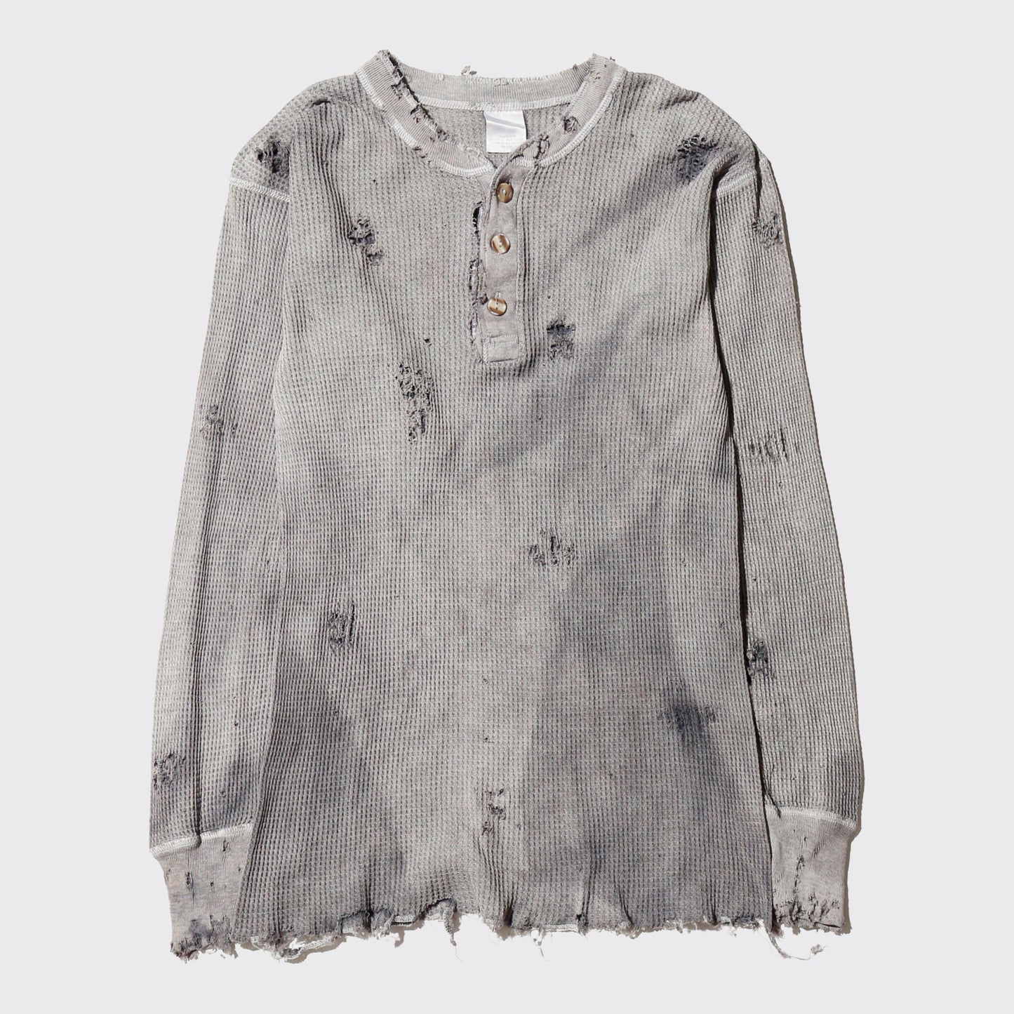 *one-off acid broken henry neck thermal cut sew