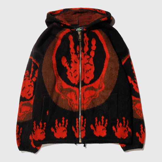 vintage 90-00's jerry garcia ecuador knit hoodie