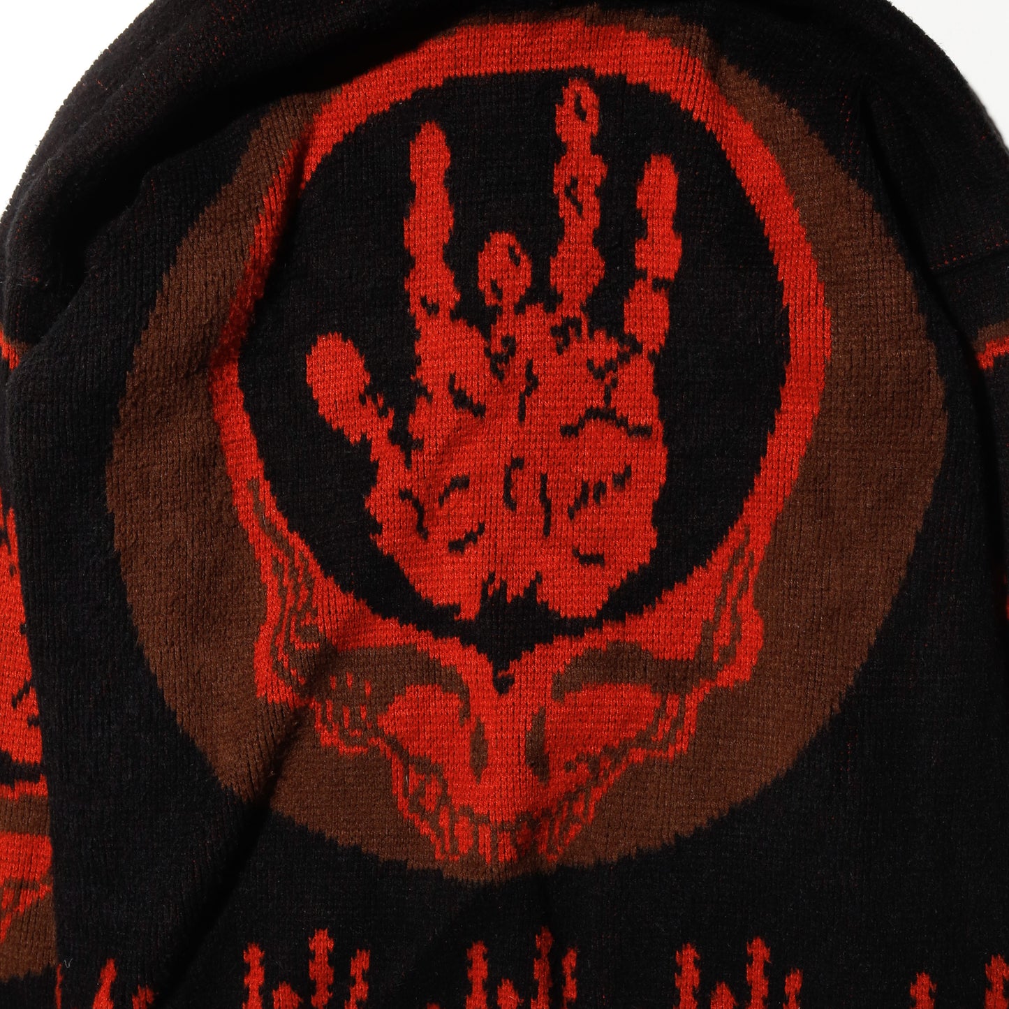 vintage 90-00's jerry garcia ecuador knit hoodie