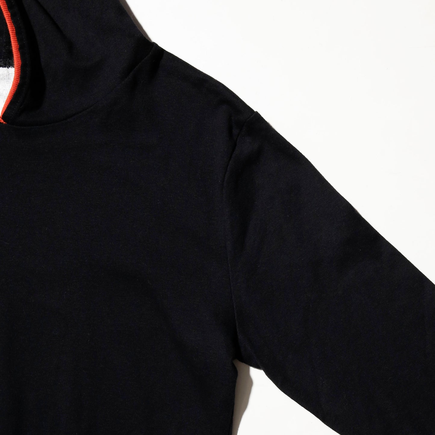 vintage cropped piping hoodie