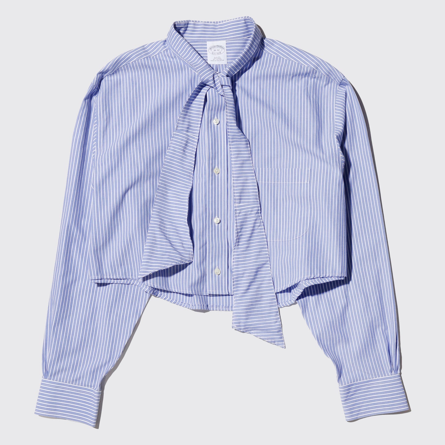 remake cropped bowtie shirt