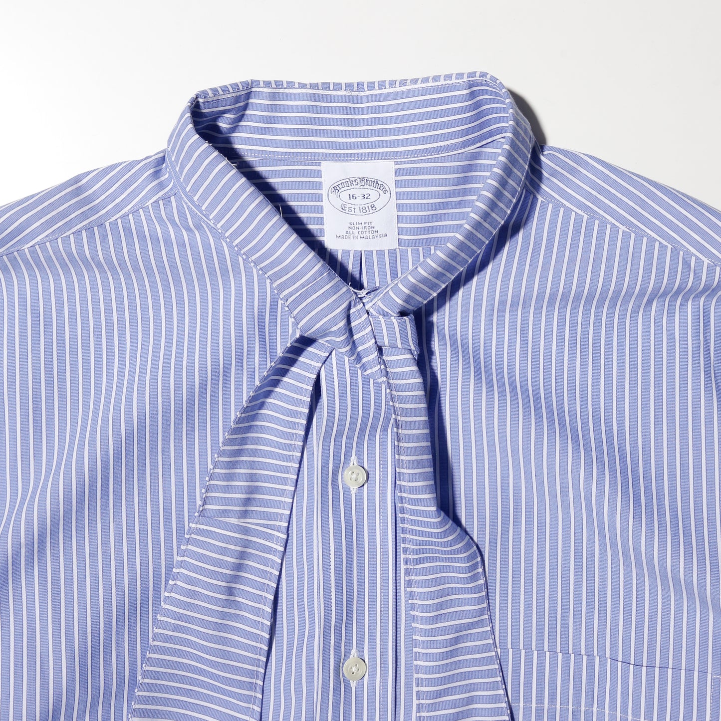 remake cropped bowtie shirt