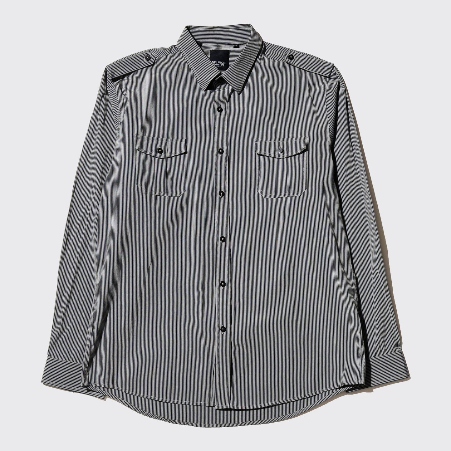 vintage stripe epolet shirt