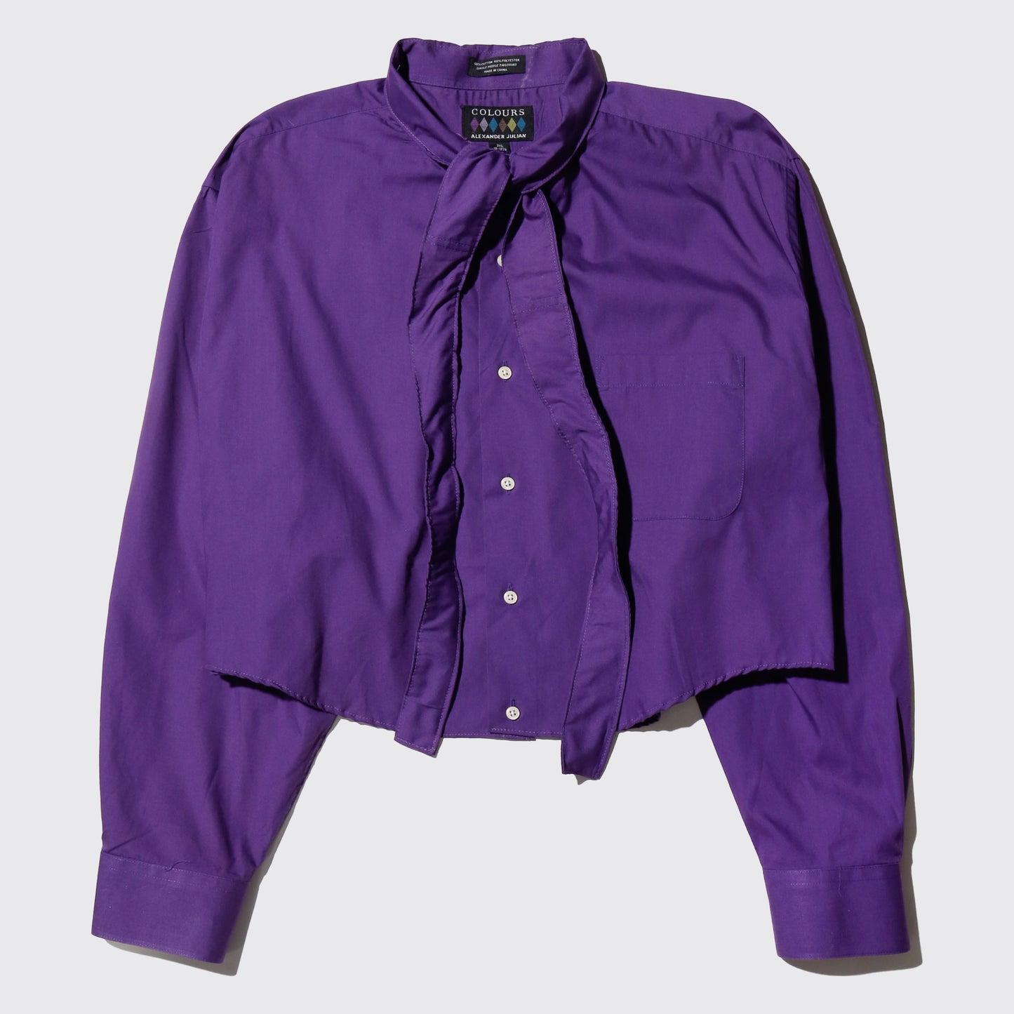 remake cropped bowtie shirt