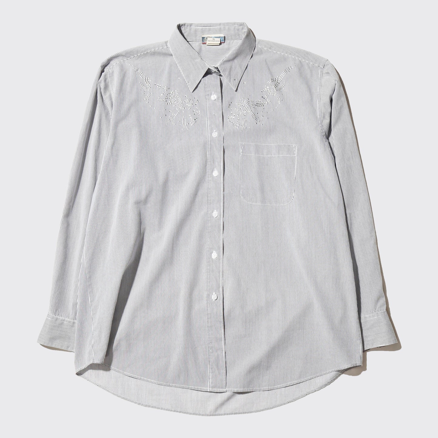 vintage tribal bijou stripe shirt