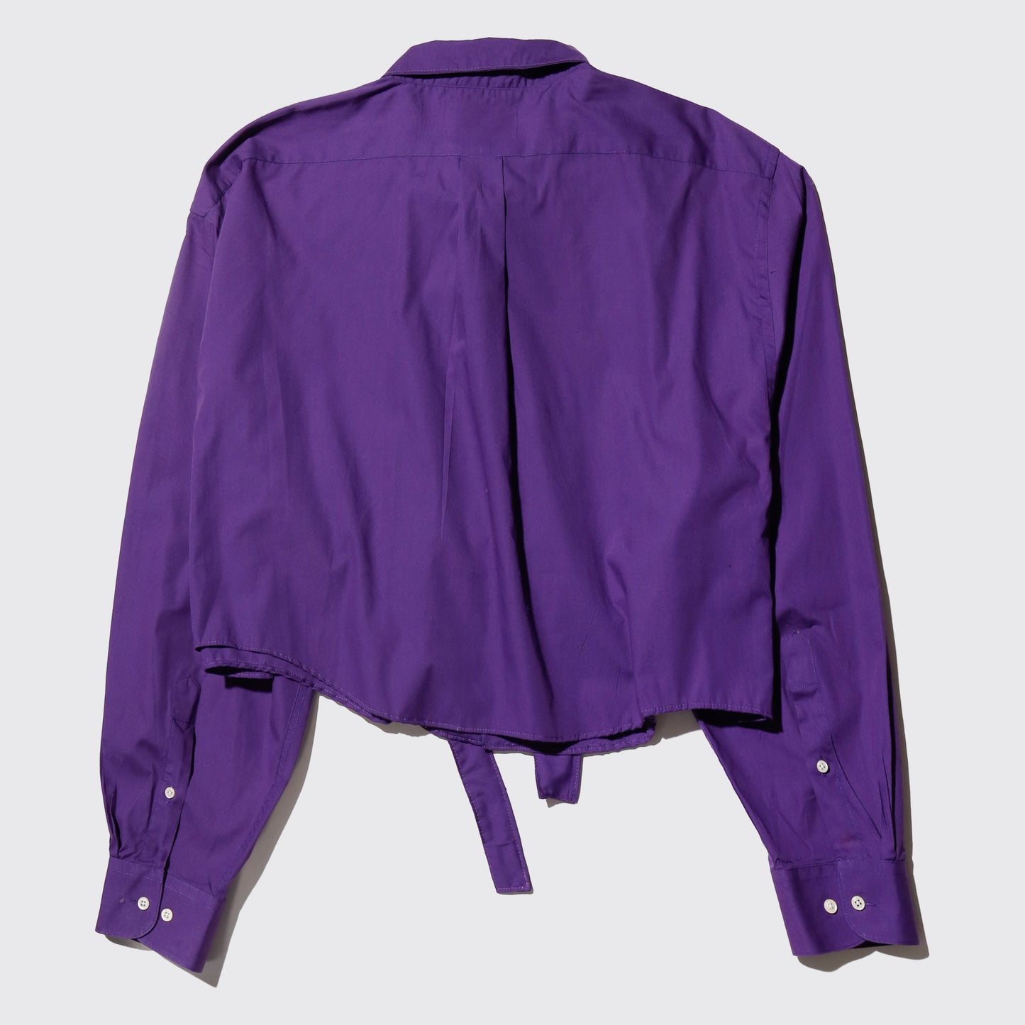 remake cropped bowtie shirt