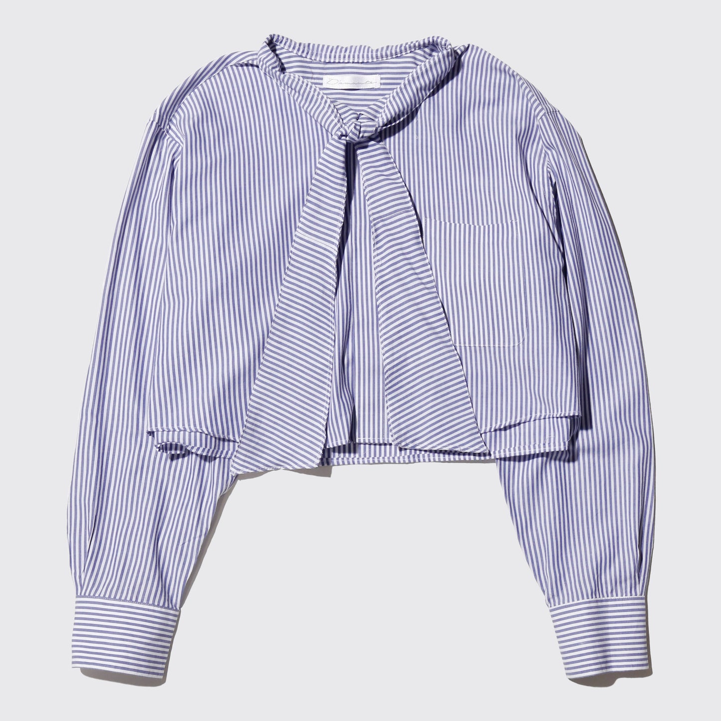 remake cropped bowtie shirt