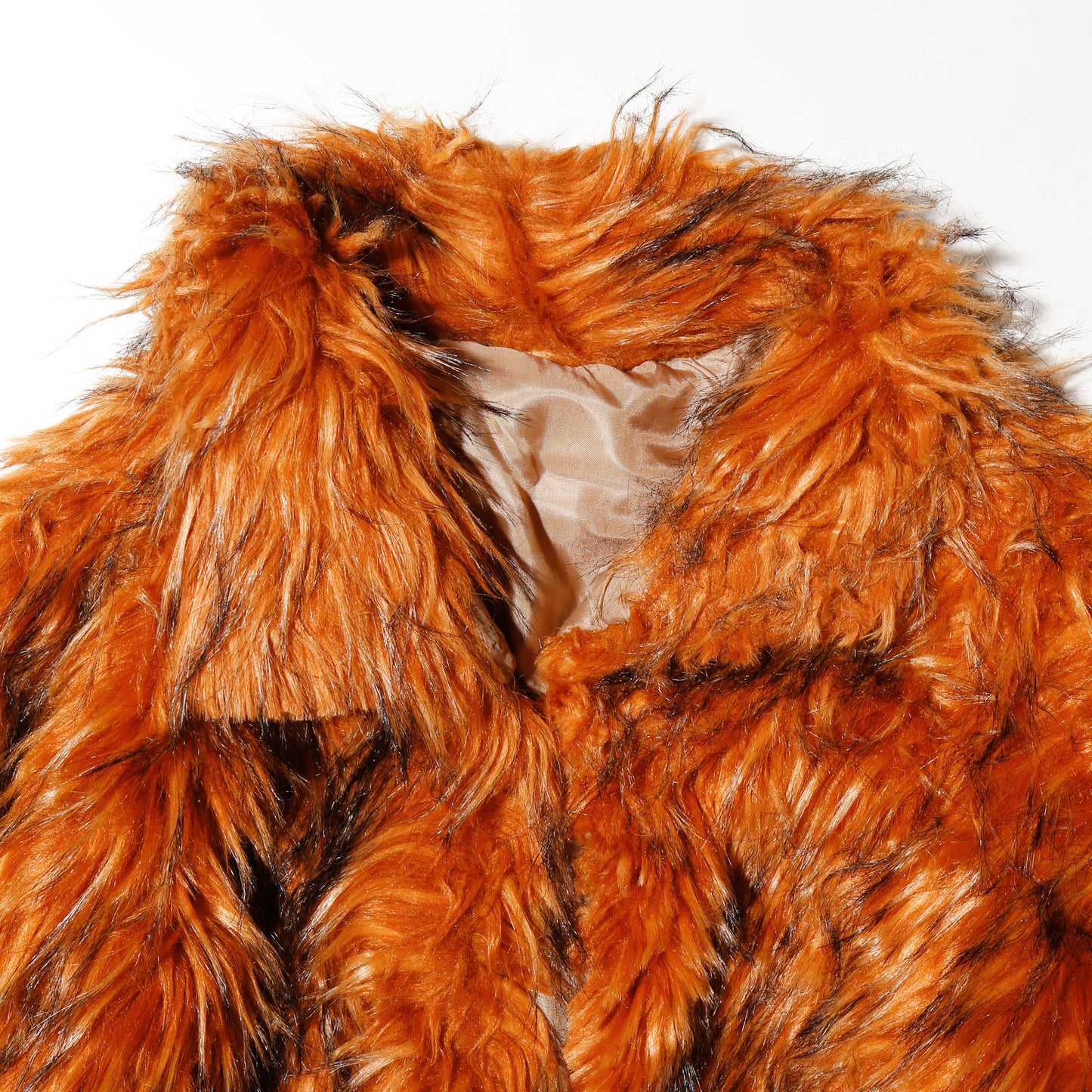 vintage tiger faux fur jacket