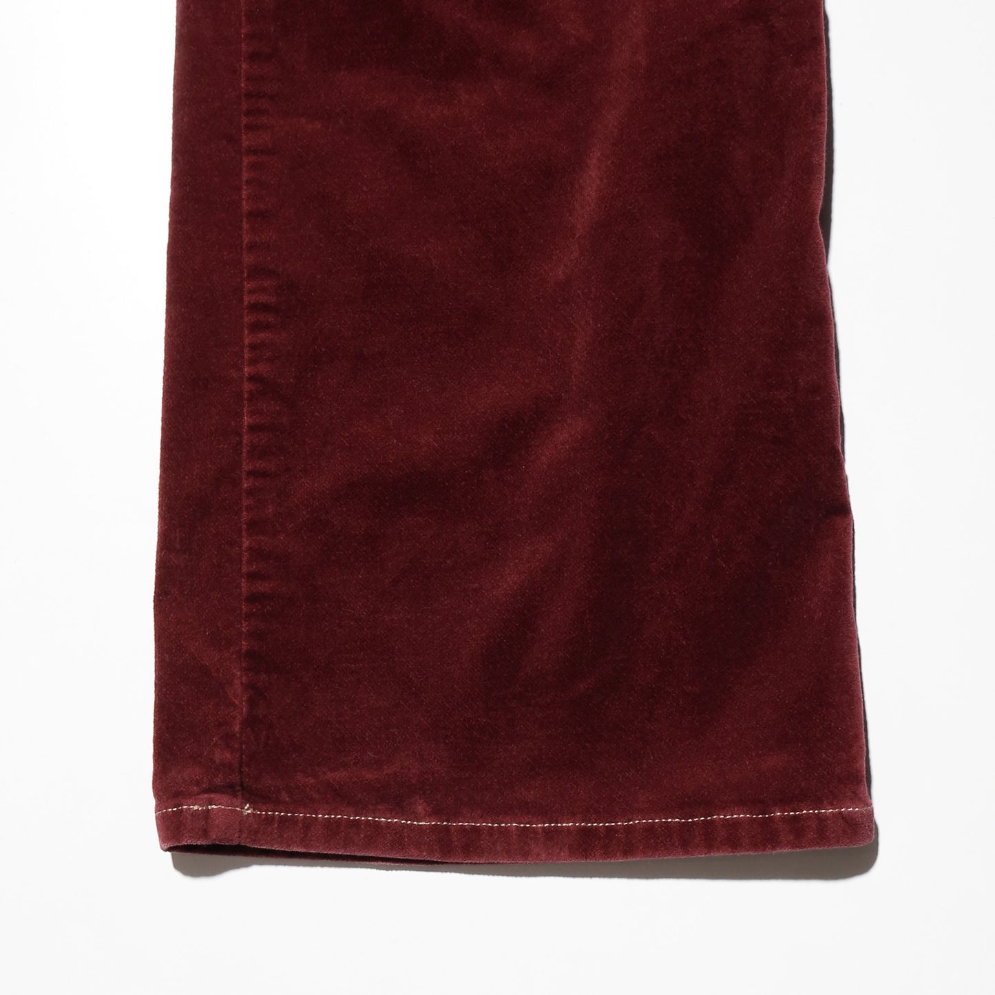 vintage velvet flare trousers