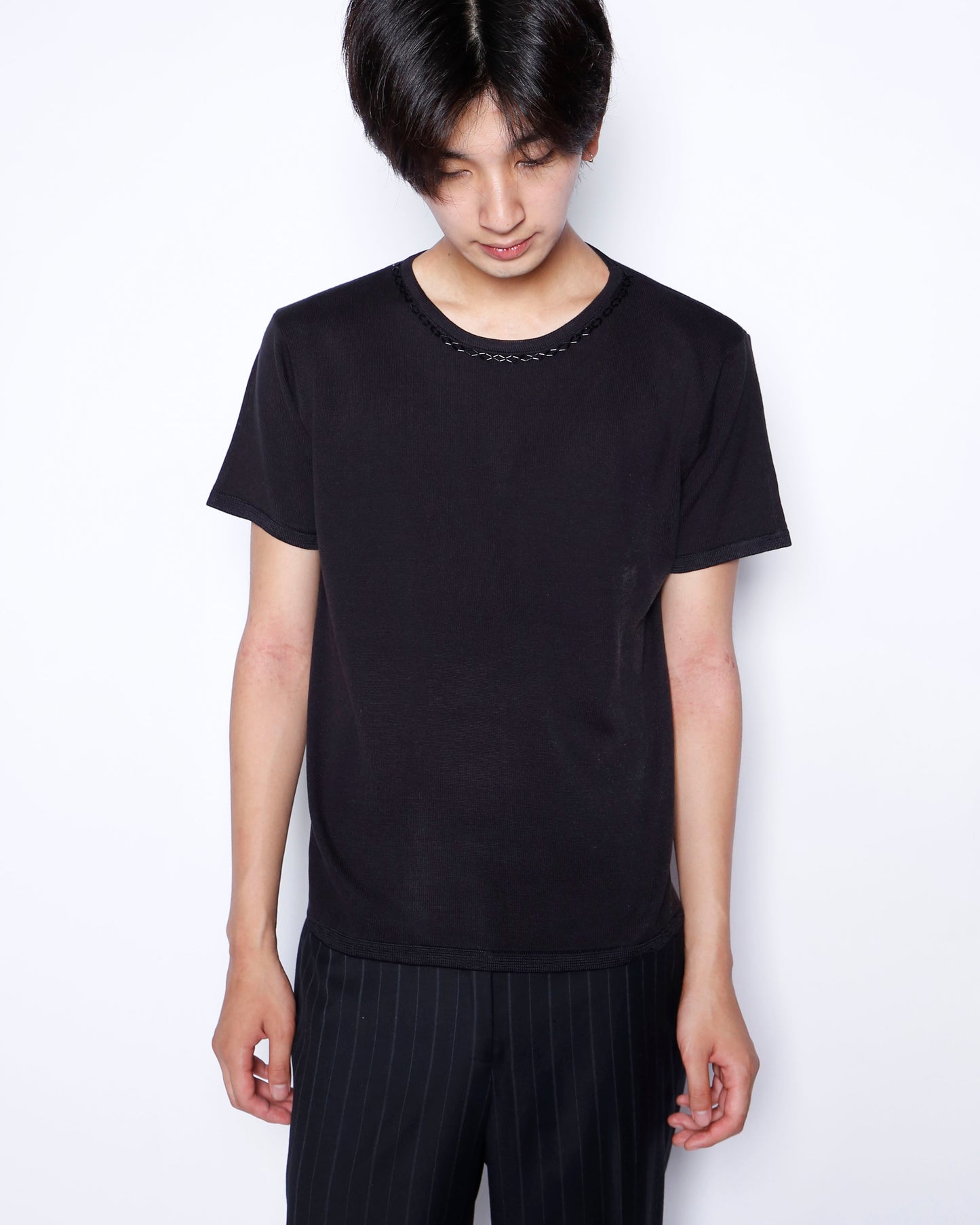 vintage ladder neck knit h/s