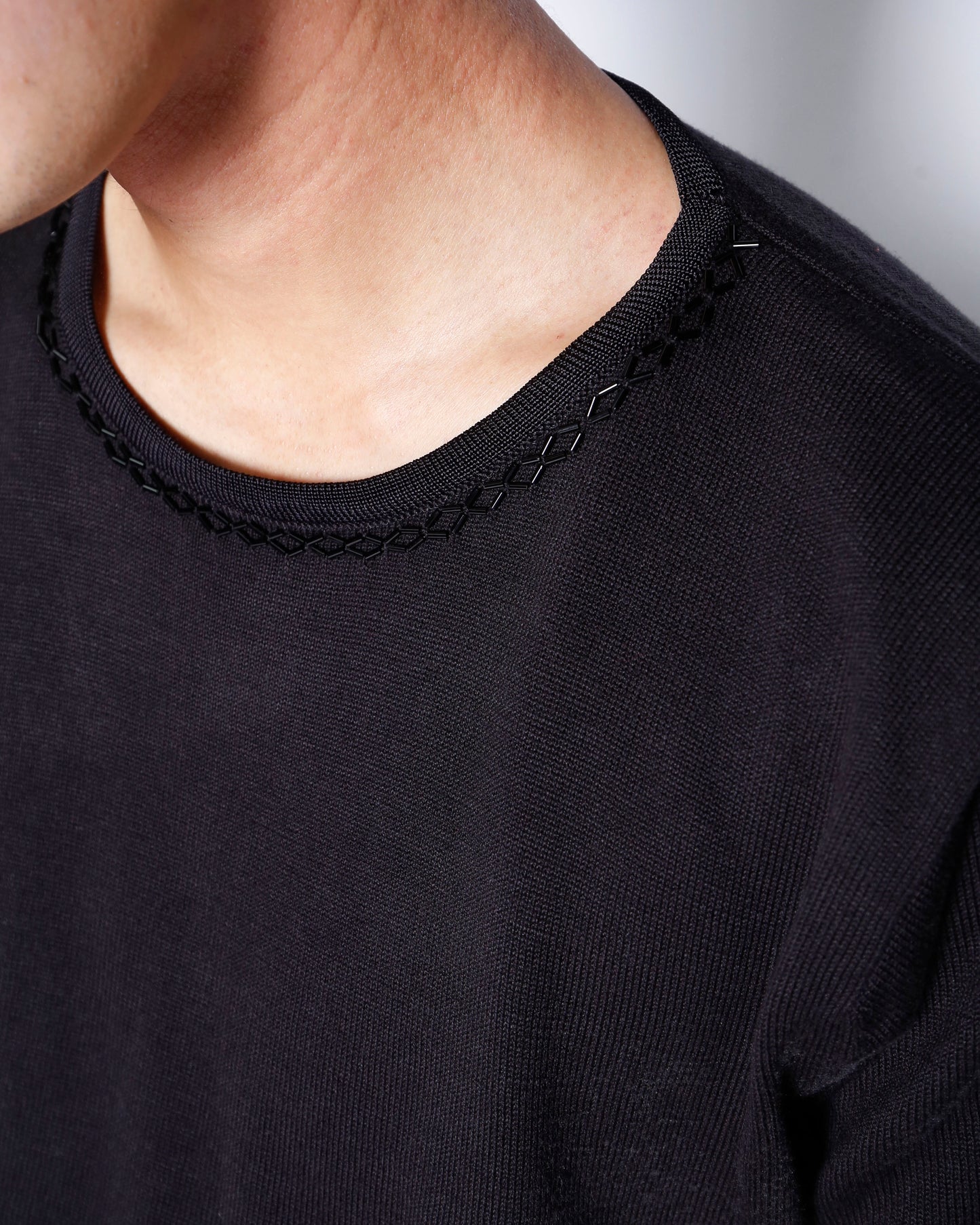 vintage ladder neck knit h/s