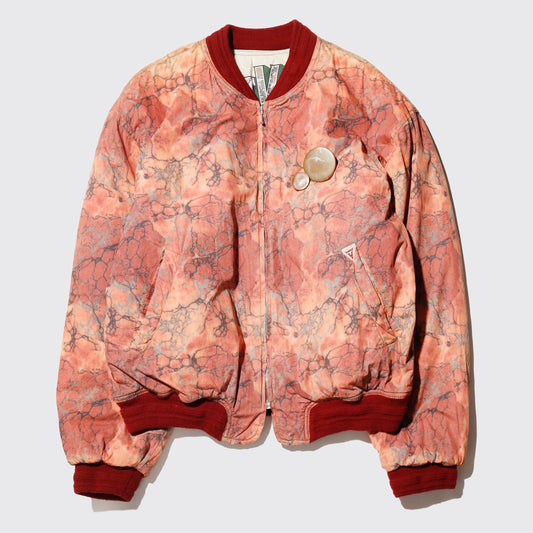 vintage psychedelic bomber jacket with kapper badge