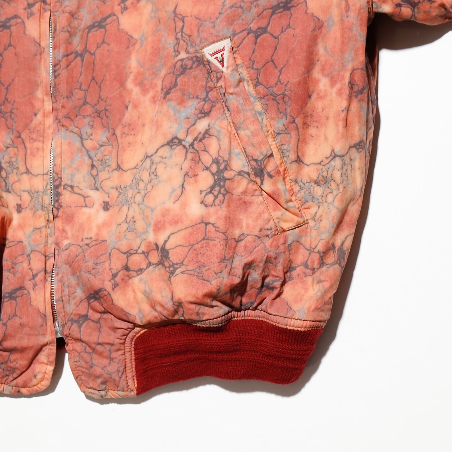 vintage psychedelic bomber jacket with kapper badge