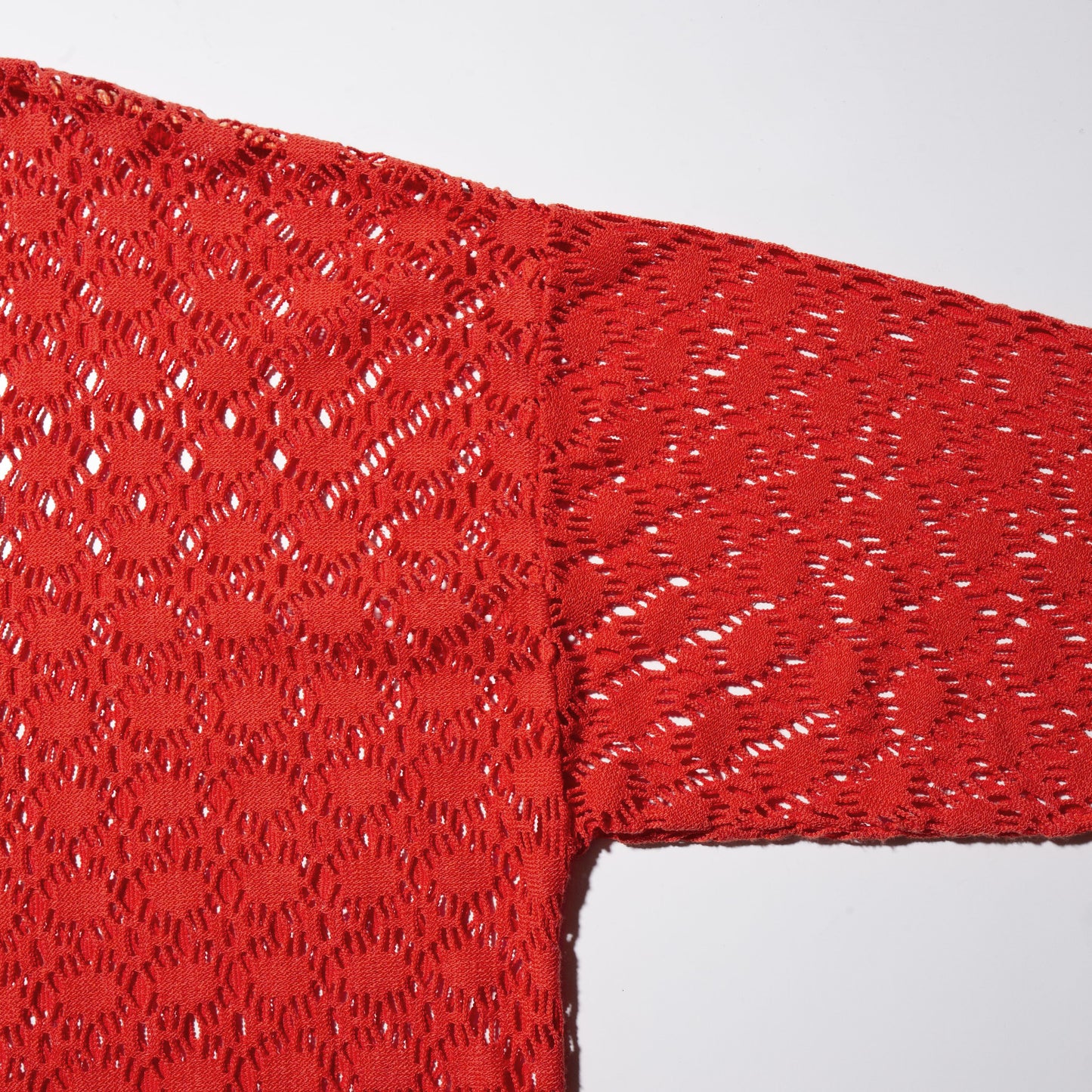 vintage irregular mesh loose l/s
