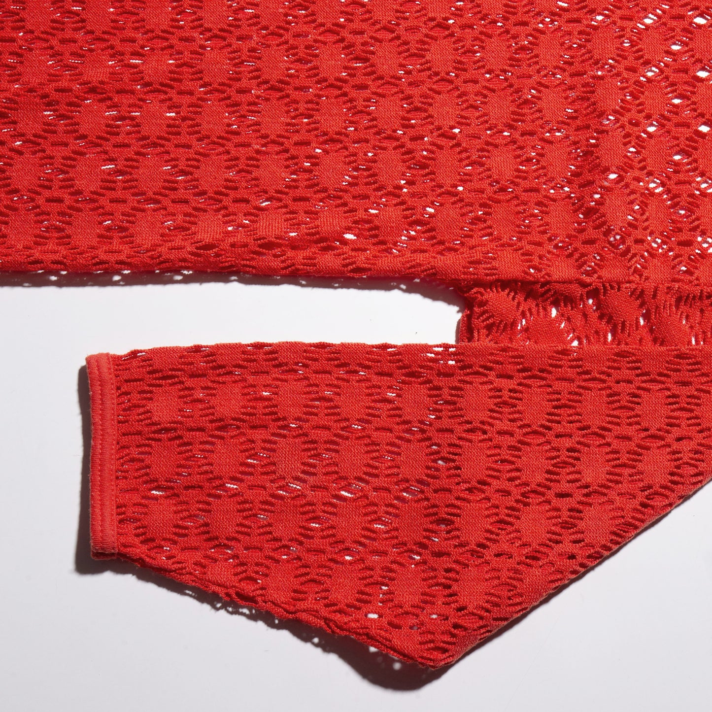 vintage irregular mesh loose l/s