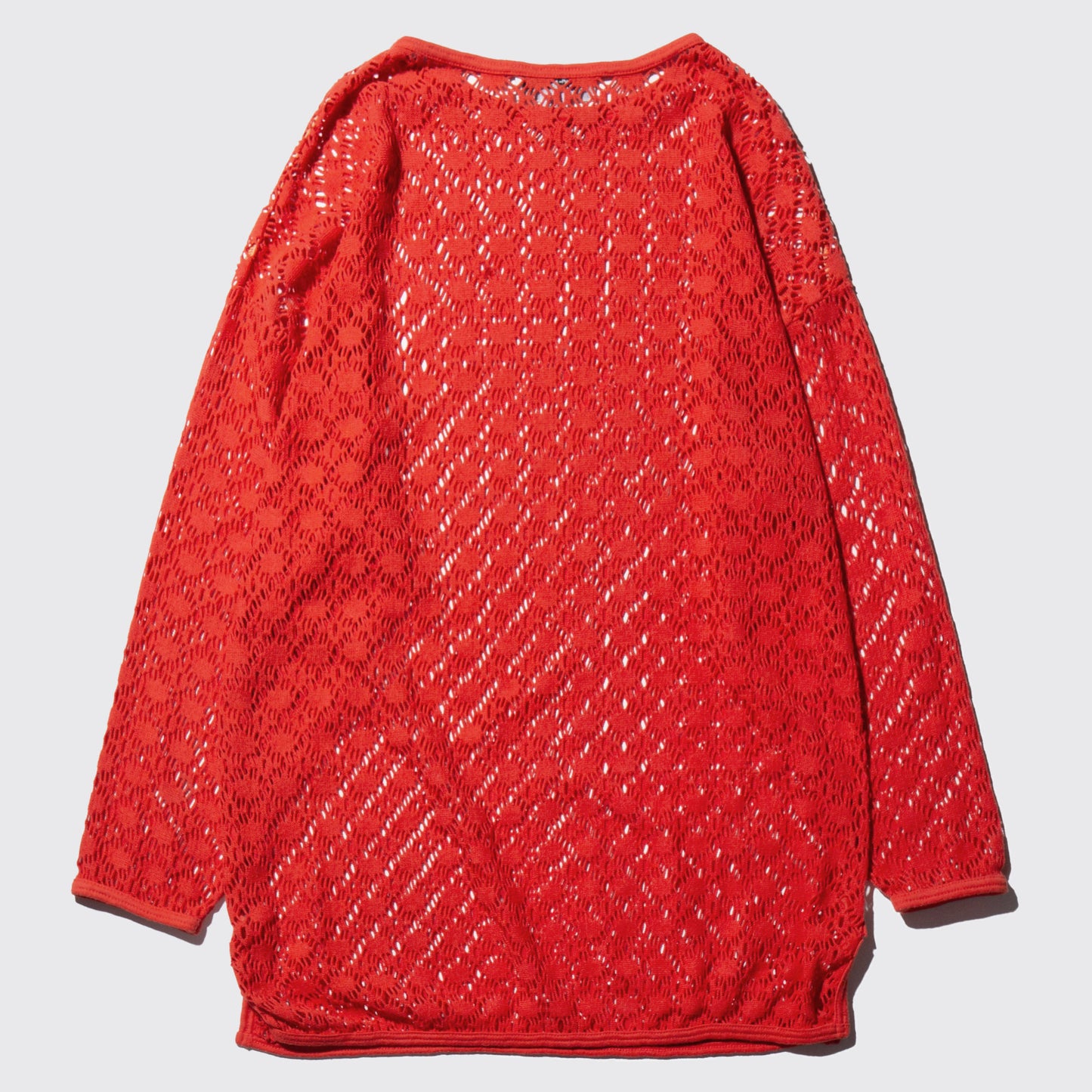 vintage irregular mesh loose l/s