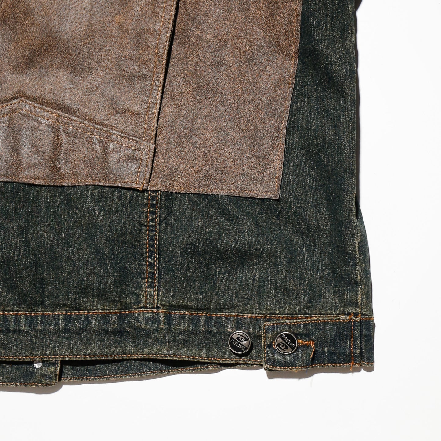 vintage hybrid trucker jacket