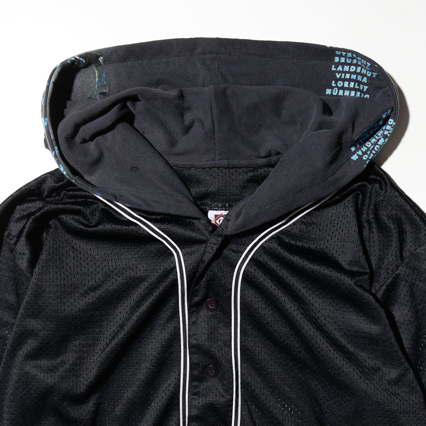 *one-off hybrid baseball hoodie