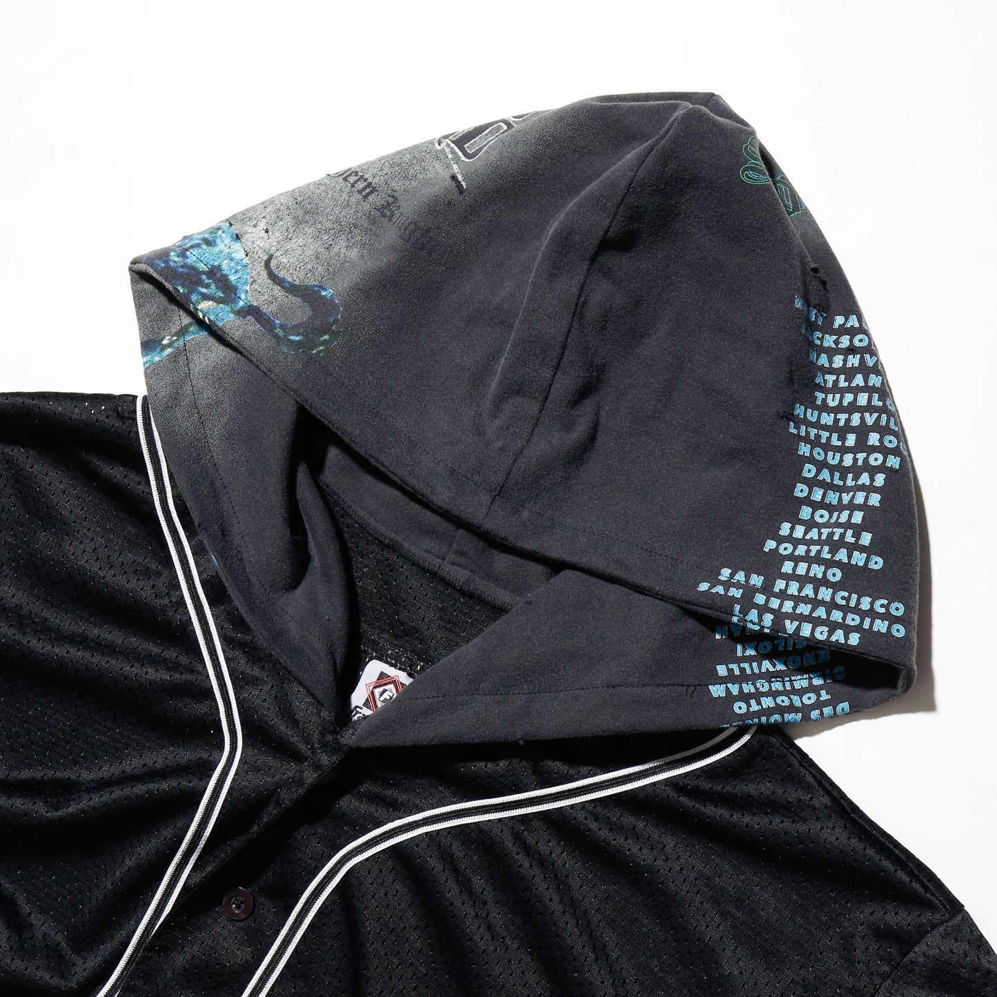 *one-off hybrid baseball hoodie