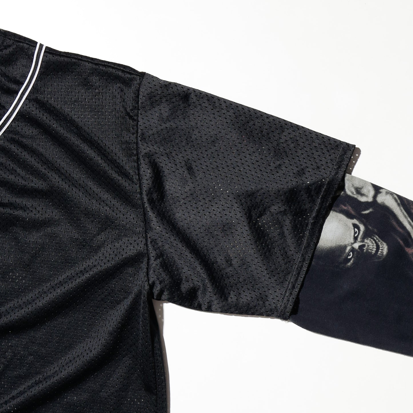 *one-off hybrid baseball hoodie