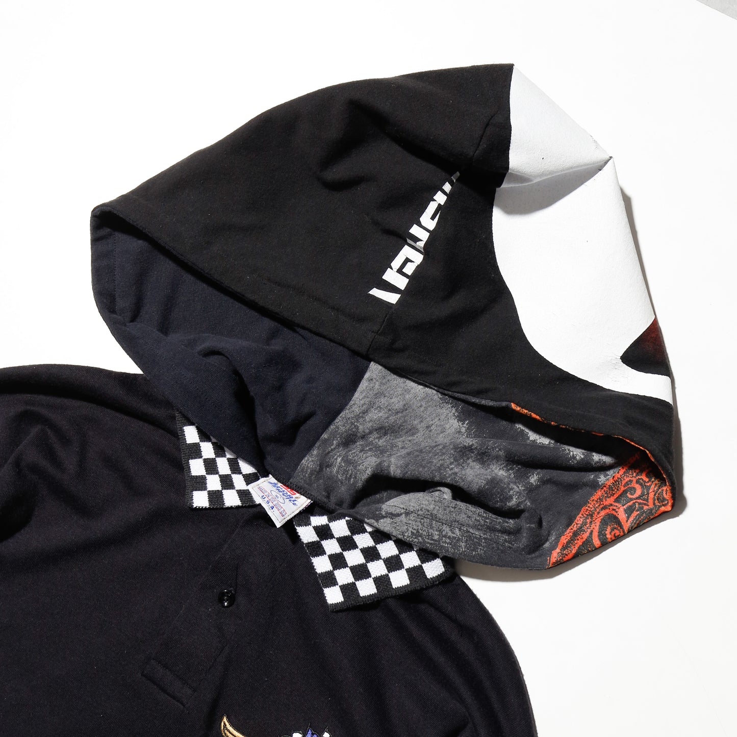 *one-off hybrid polo hoodie