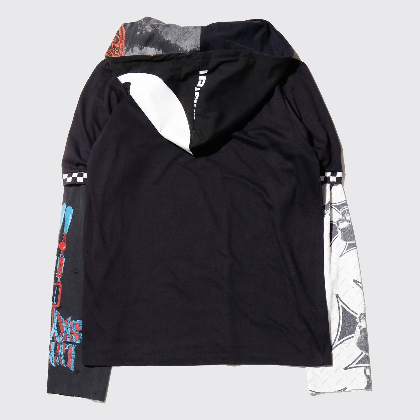 *one-off hybrid polo hoodie