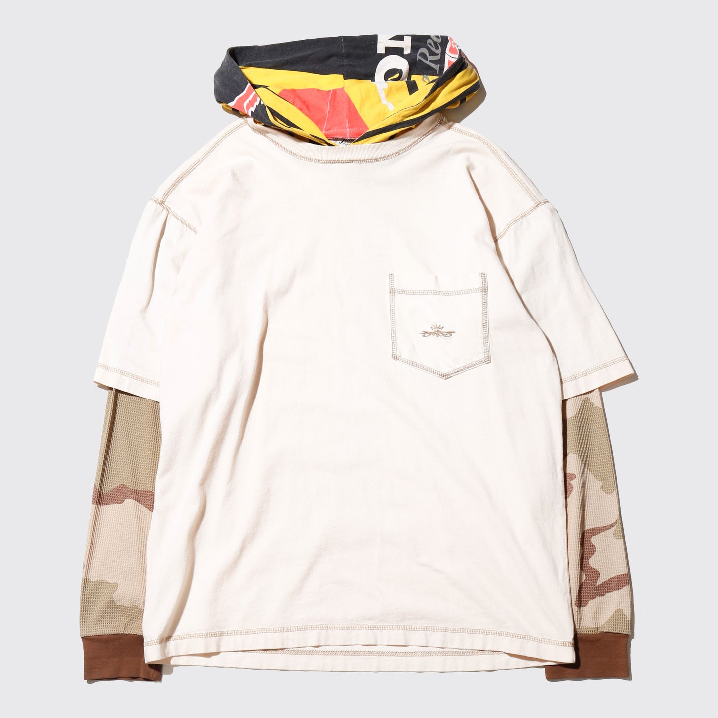*one-off hybrid hoodie