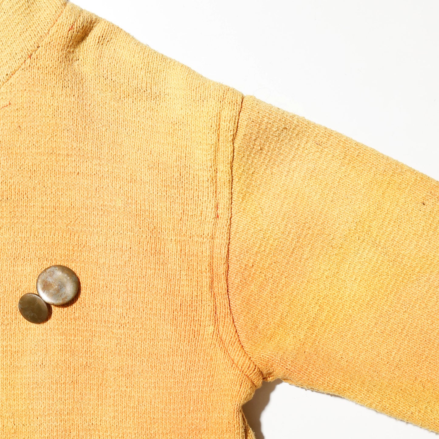 vintage french terry zip hoodie, with copper badge