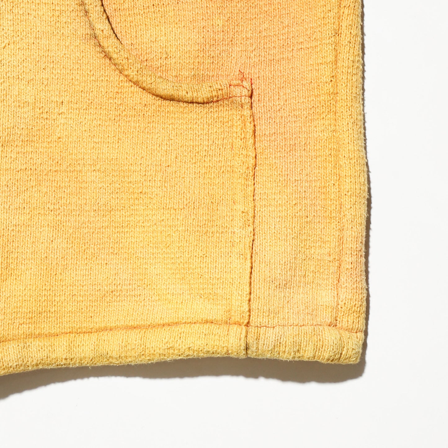 vintage french terry zip hoodie, with copper badge
