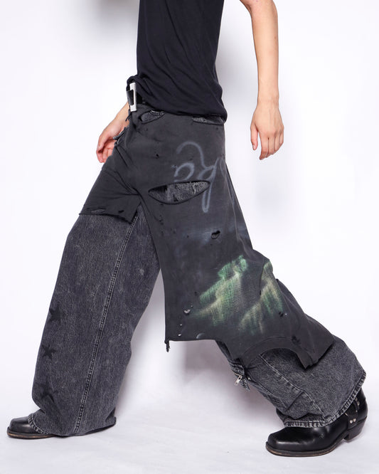*one-off broken layer trousers