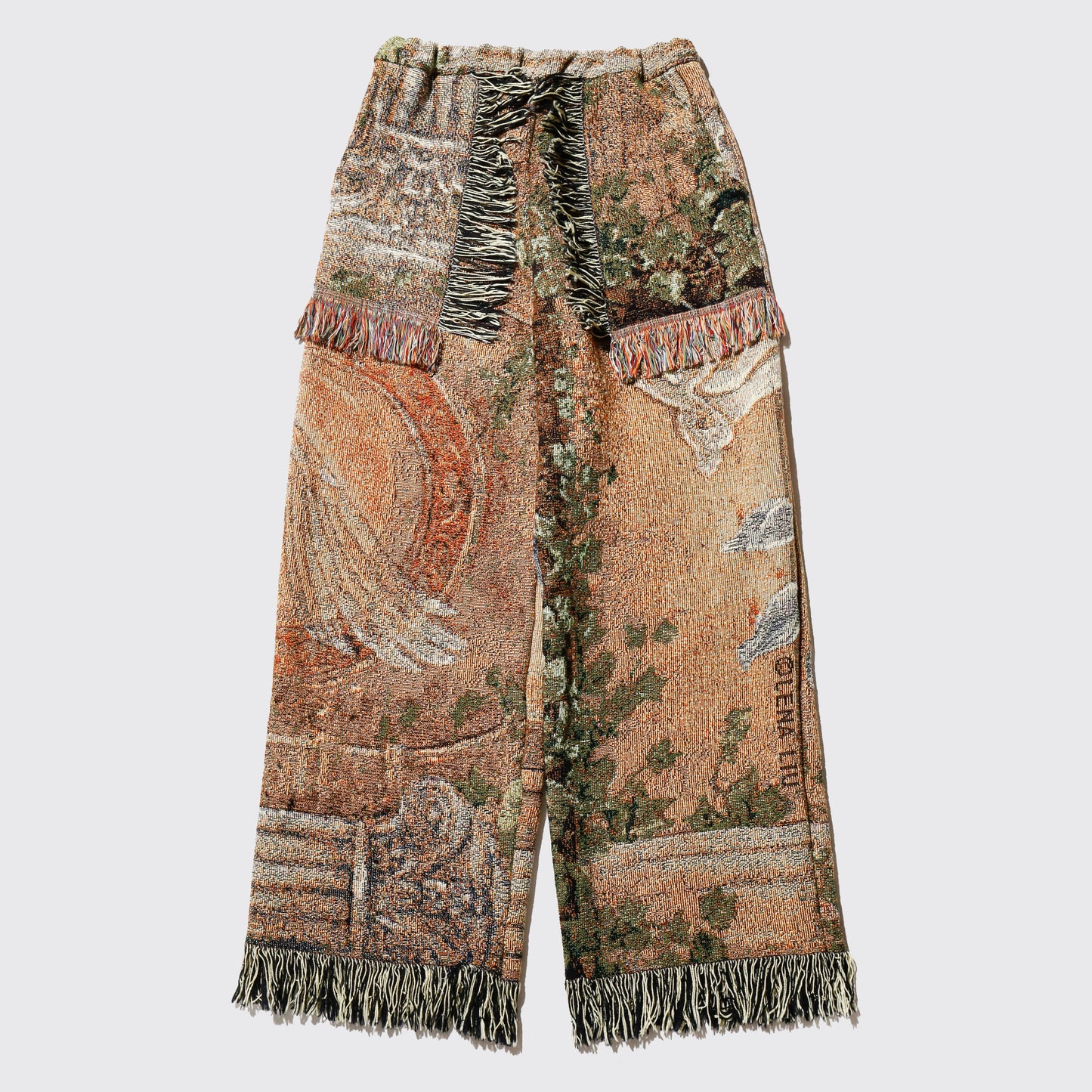 *one-off rug wide trousers