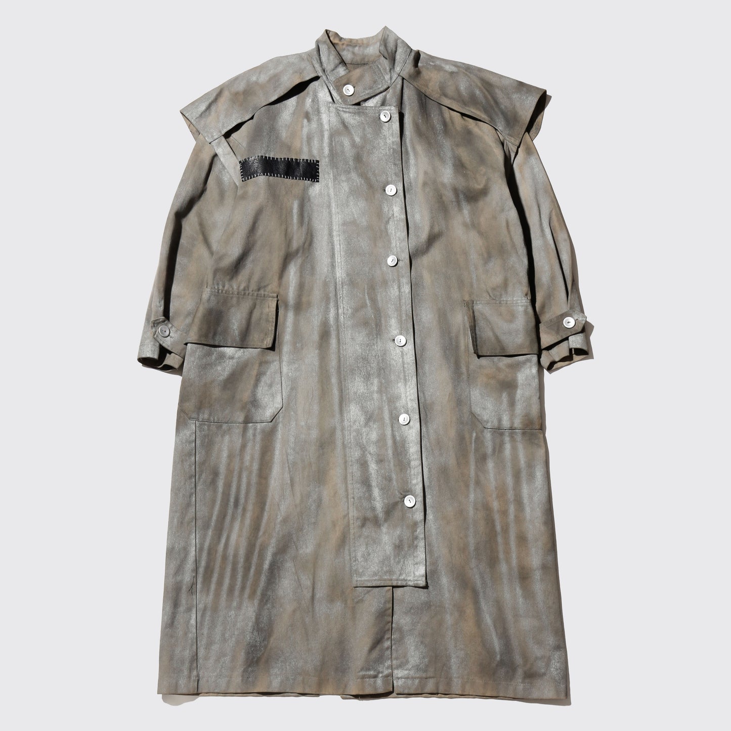 *one-off metalic duster coat