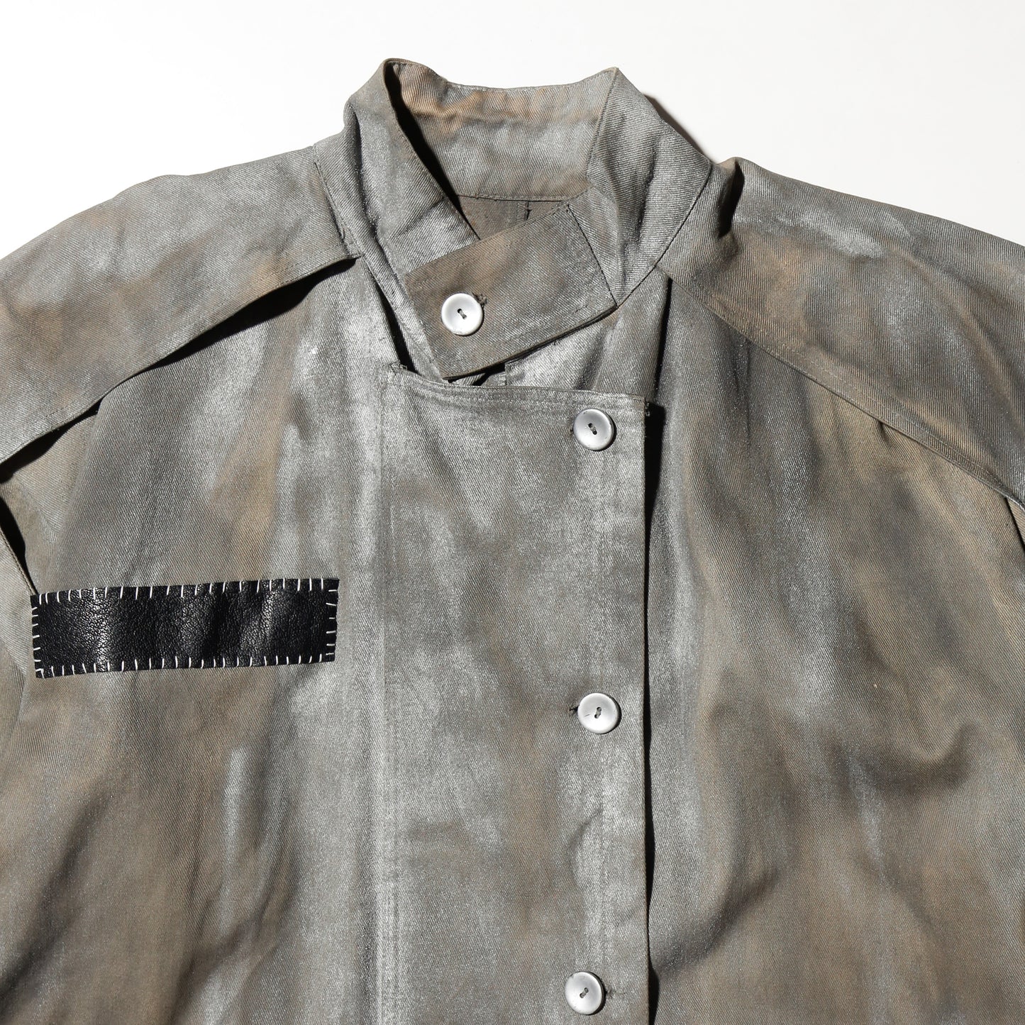*one-off metalic duster coat