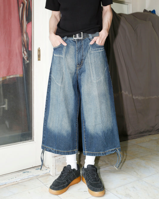 vintage cropped baggy shorts
