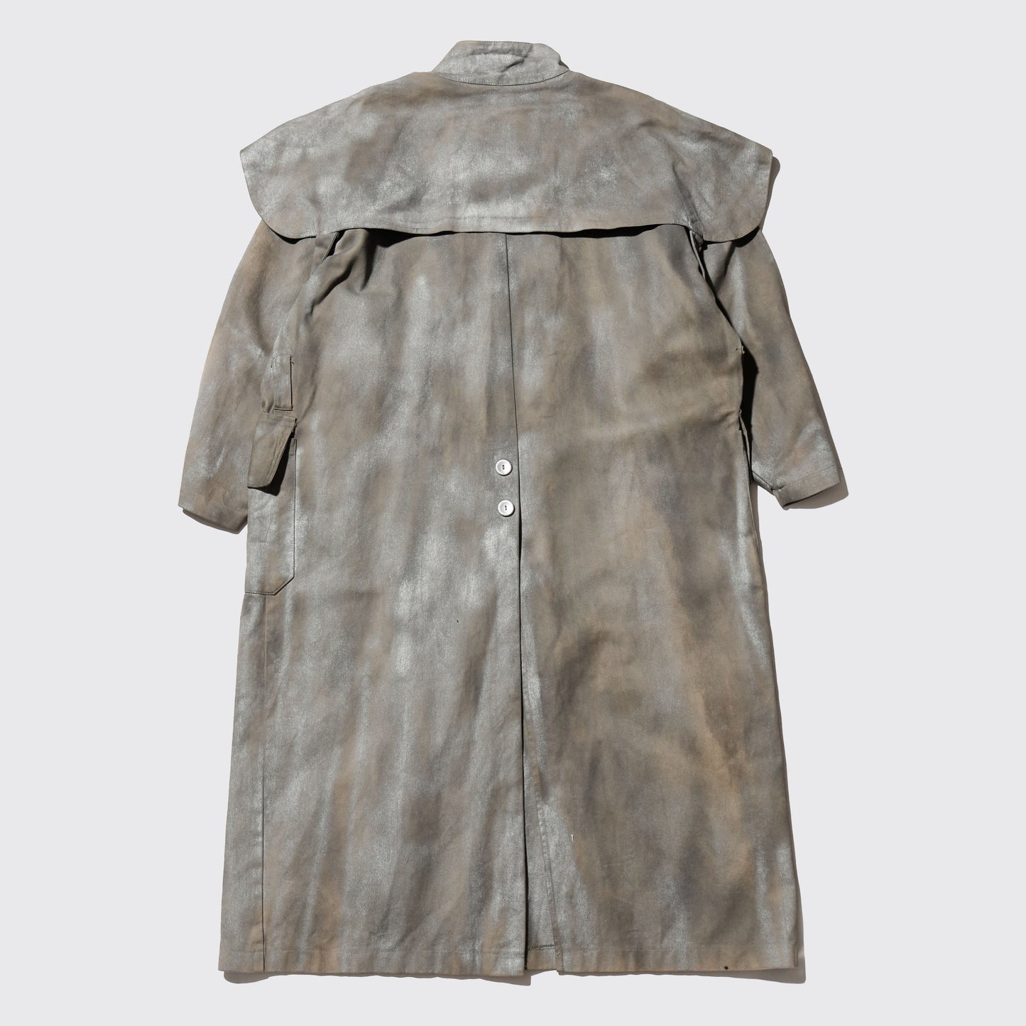 *one-off metalic duster coat