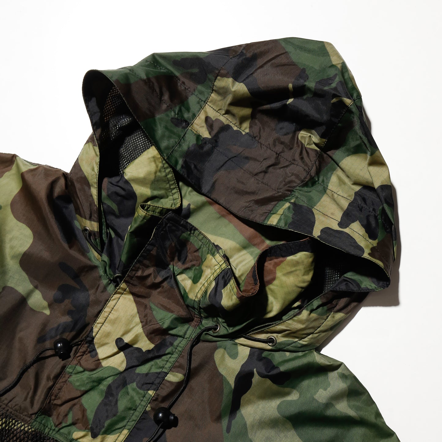 vintage 90's bootleg camo nylon anorack
