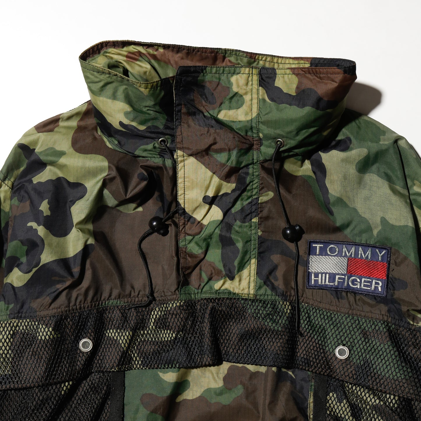vintage 90's bootleg camo nylon anorack