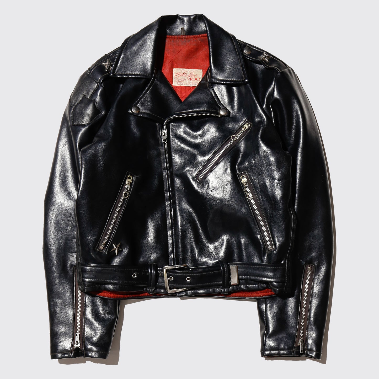 vintage 70's onestar vinyl leather riders jacket