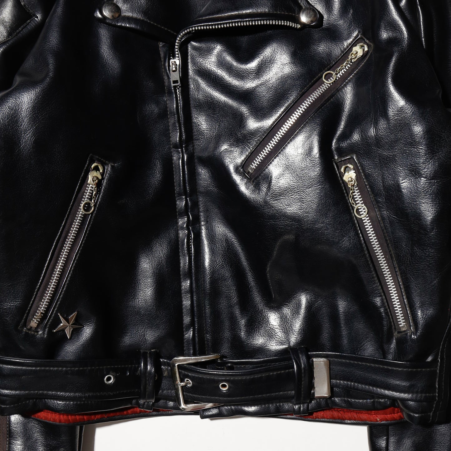 vintage 70's onestar vinyl leather riders jacket