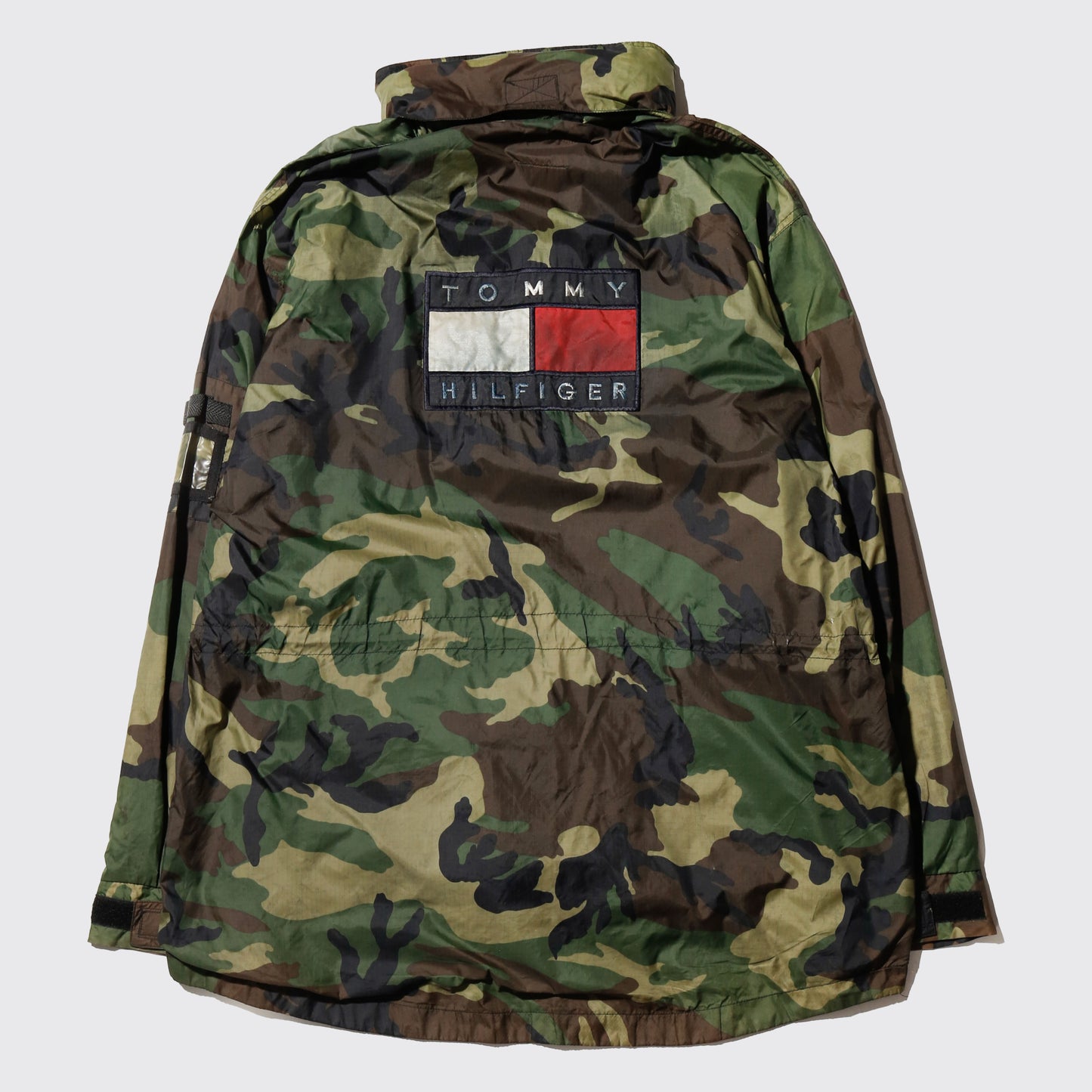 vintage 90's bootleg camo nylon anorack