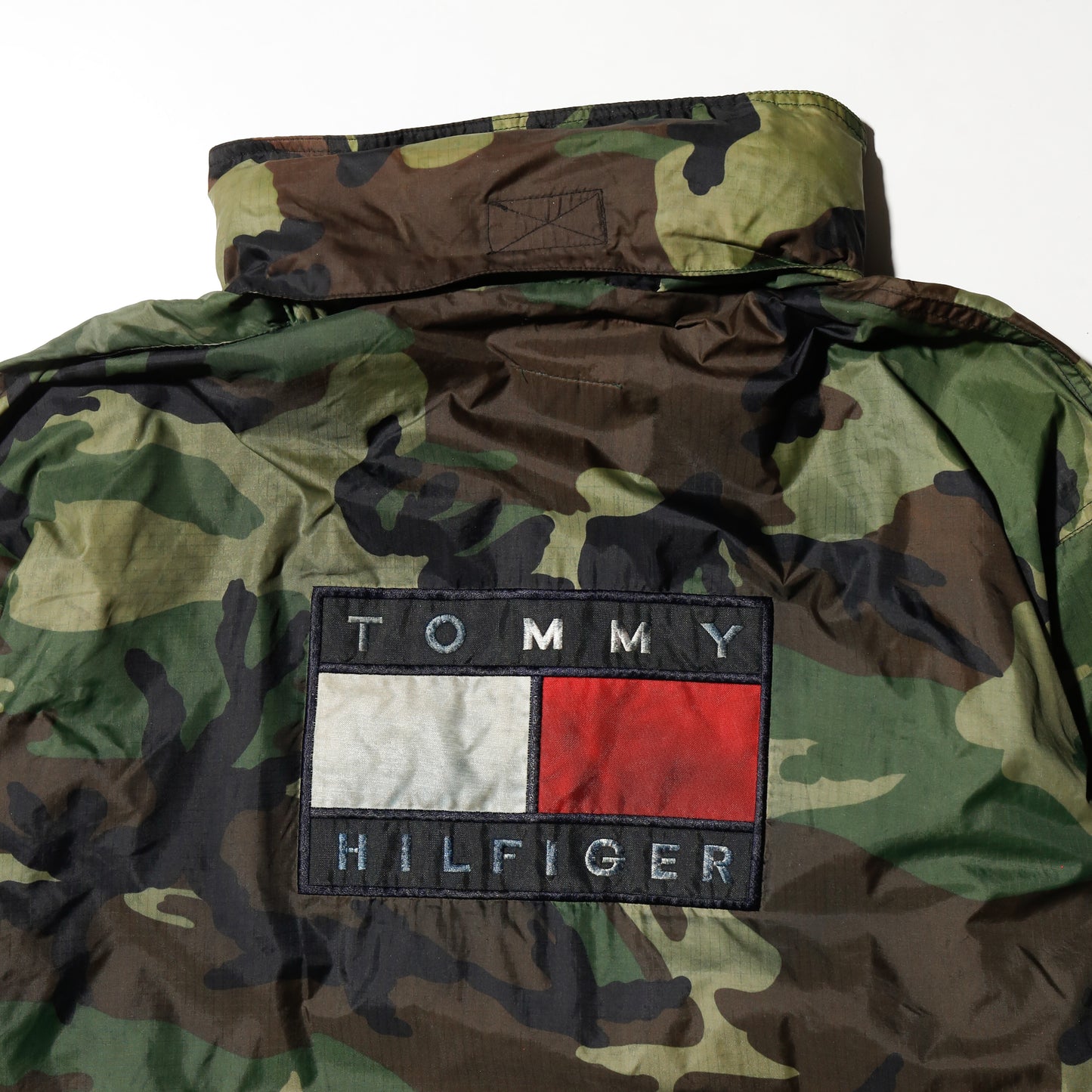 vintage 90's bootleg camo nylon anorack