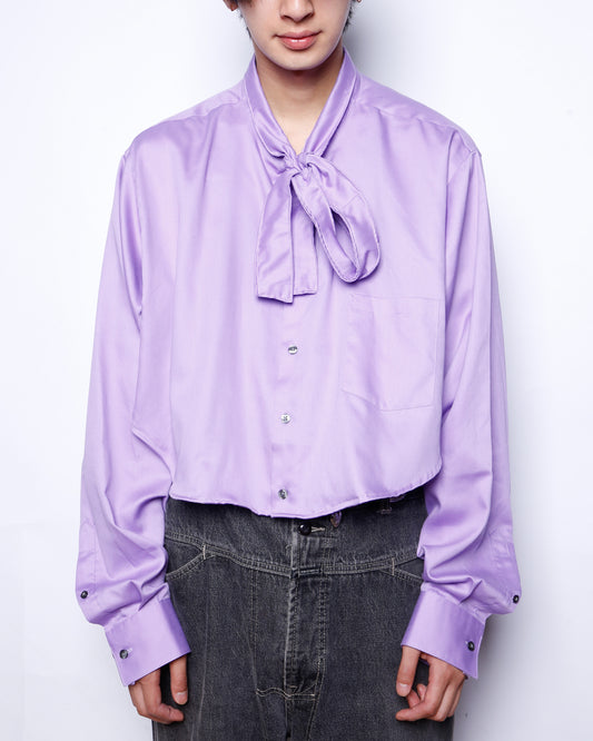 remake cropped bowtie shirt