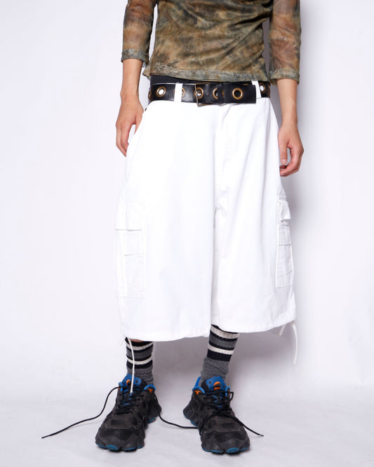 vintage corded cotton cargo shorts