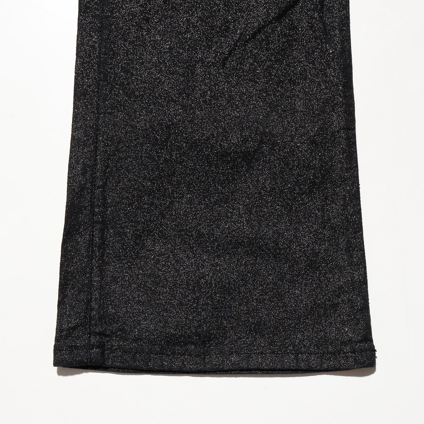 vintage lame flare trousers, with belt