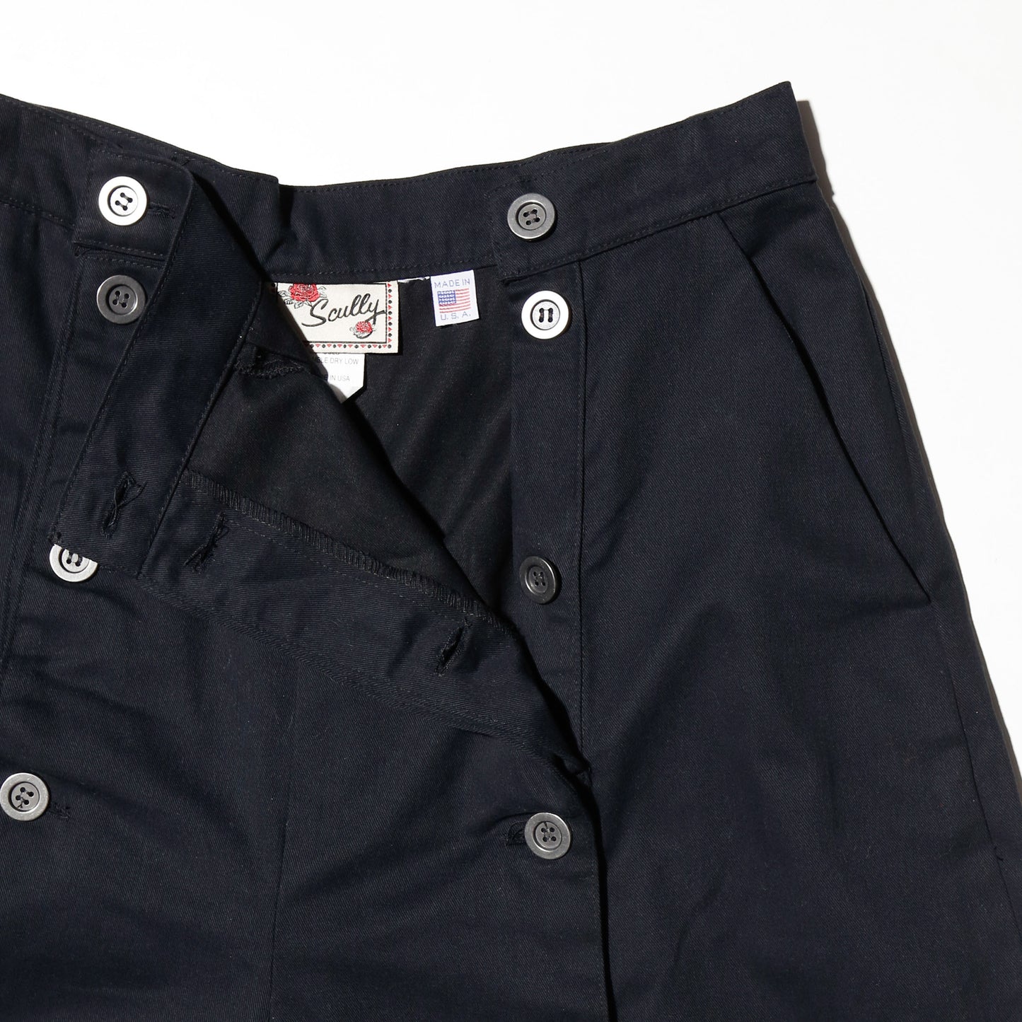 vintage scully center button wide  trousers